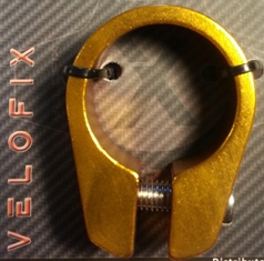 Abrazadera VeloFix 1-1/4(31.6) Gold alum